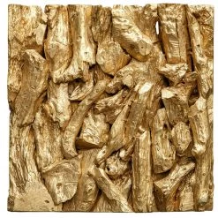 Accessories Uttermost Rio Gold Wood Wall Décor