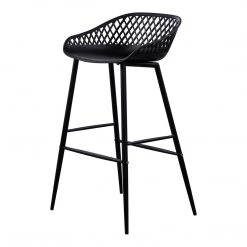 Moe's Home Collection Piazza Outdoor Barstool Black-m2 Stools 13 Moe's Home Collection Piazza Outdoor Barstool Black-m2 Stools