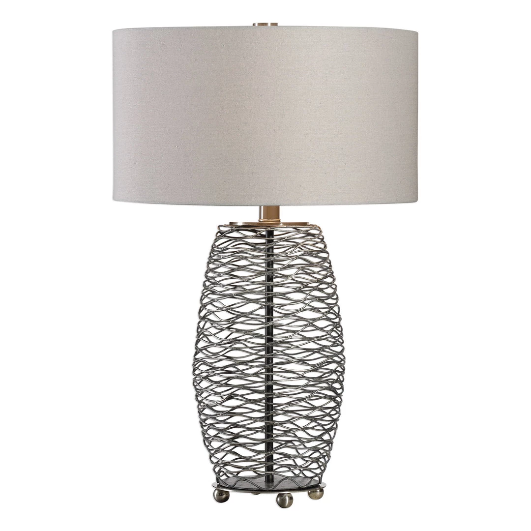 Uttermost Sinuous Wavy Steel Mesh Lamp 3 Uttermost Sinuous Wavy Steel Mesh Lamp