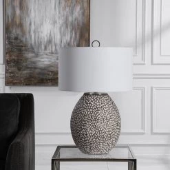 Uttermost Cyprien Gray White Table Lamp Accessories
