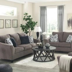 Signature Design By Ashley® Nemoli - Rustic - Sofa, Loveseat, Chair And A Half, Ottoman Living Room Sets
