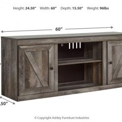 Ashley Furniture Wynnlow - Crossbuck - LG TV Stand W/Fireplace Option
