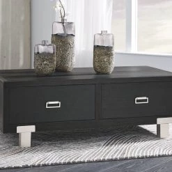 Ashley Furniture Tables Chisago - Black/silver - Lift Top Cocktail Table 19 Ashley Furniture Tables Chisago - Black/silver - Lift Top Cocktail Table