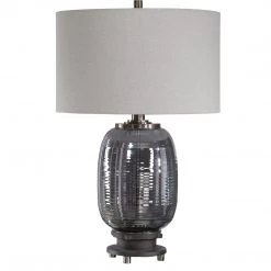 Uttermost Caswell Amber Glass Table Lamp