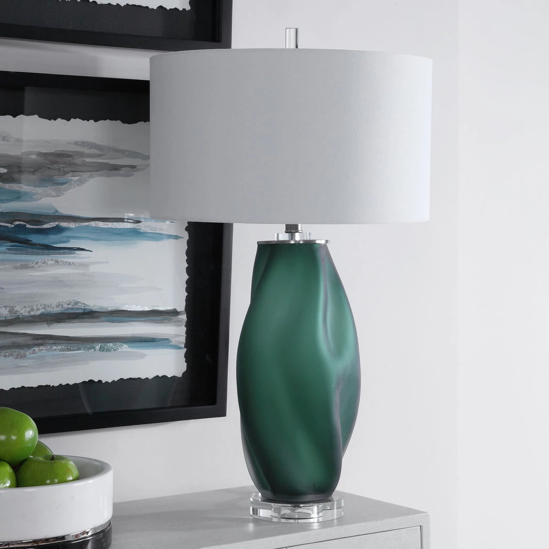Uttermost Esmeralda Green Glass Table Lamp Accessories 4 Uttermost Esmeralda Green Glass Table Lamp Accessories