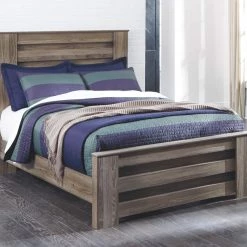 Signature Design By Ashley® Zelen - Warm Gray - Full Panel Bed
