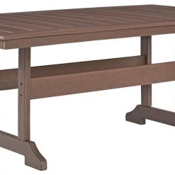 Signature Design By Ashley® Emmeline - Brown - Rect Dining Table W/umb Opt Tables