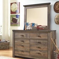 Signature Design By Ashley® Trinell - Ultimate Best In Class Dresser, Mirror, Poster Bed Bedroom Sets