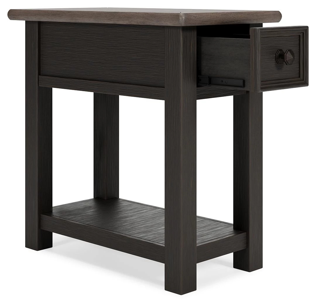 Ashley Furniture Tyler - Black / Gray - Chair Side End Table 5 Ashley Furniture Tyler - Black / Gray - Chair Side End Table