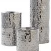 Ashley Furniture Table Decor Marisa - Silver Finish - Candle Holder Set (3/cn)