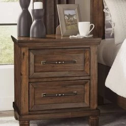 Ashley Furniture Royard - Warm Brown - Two Drawer Night Stand 12 Ashley Furniture Royard - Warm Brown - Two Drawer Night Stand