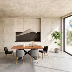 Moe's Home Collection Tables Oslo Dining Table Walnut