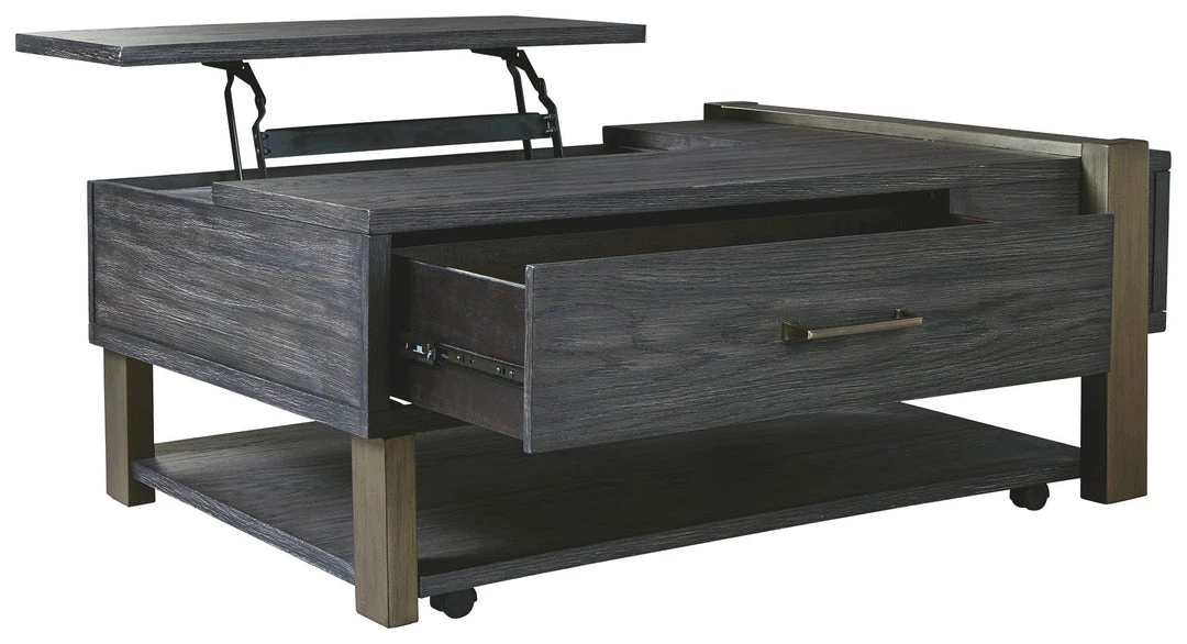 Ashley Furniture Tables Forleeza - Dark Gray - Lift Top Cocktail Table 8 Ashley Furniture Tables Forleeza - Dark Gray - Lift Top Cocktail Table