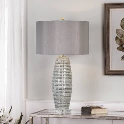 Uttermost Brescia Gray Ceramic Lamp