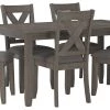 Ashley Furniture Caitbrook - Dark Gray - Rect Drm Table Set (7/cn) Dining Room Sets