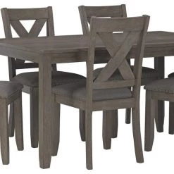 Ashley Furniture Caitbrook - Dark Gray - Rect Drm Table Set (7/cn) Dining Room Sets