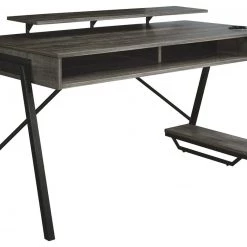 Ashley Furniture Barolli - Gunmetal Gray - Gaming Desk Desks