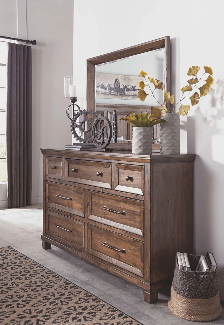 Ashley Furniture Royard - Warm Ultimate Best In Class Dresser, Mirror 4 Ashley Furniture Royard - Warm Ultimate Best In Class Dresser, Mirror
