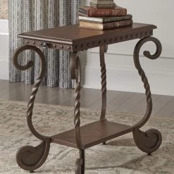 Ashley Furniture Rafferty - Dark Brown - Chair Side End Table Tables