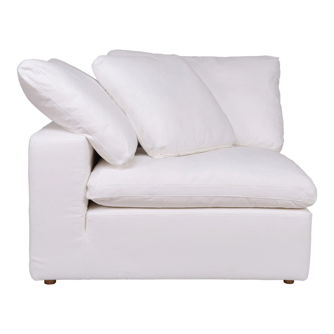 Moe's Home Collection Sectional Pieces Clay Corner Chair Livesmart Fabric White 6 Moe's Home Collection Sectional Pieces Clay Corner Chair Livesmart Fabric White