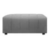 Moe's Home Collection Lyric Ottoman Grey Ottomans