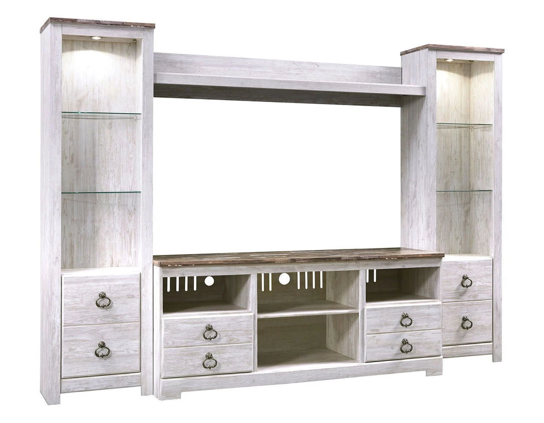 Signature Design By Ashley® Willowton - Attractive - Entertainment Center - 63" TV Stand Entertainment Centers 8 Signature Design By Ashley® Willowton - Attractive - Entertainment Center - 63" TV Stand Entertainment Centers