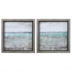 Accessories Uttermost Aqua Horizon Framed Prints, Set/2