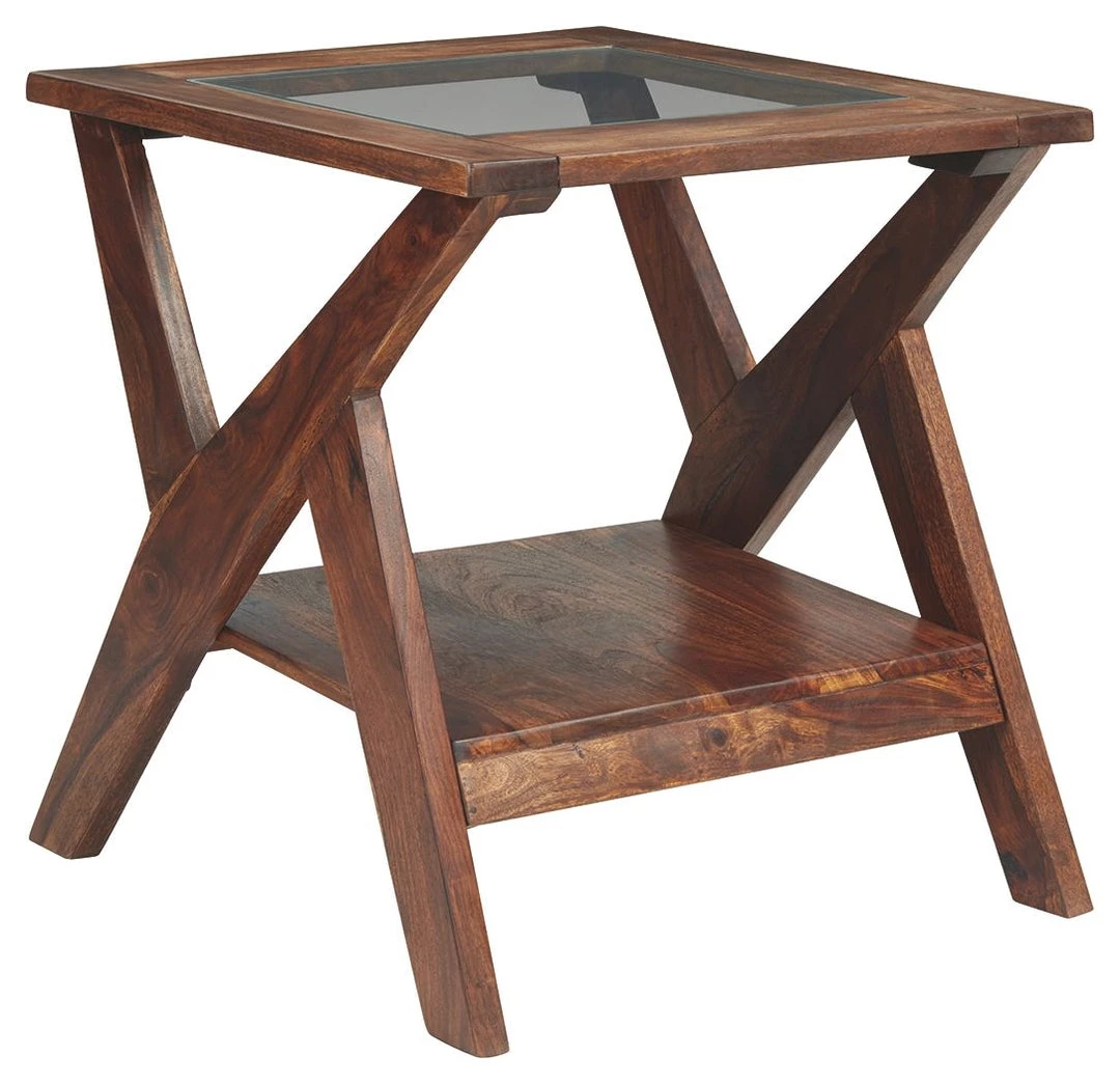 Ashley Furniture Tables Charzine - Warm Brown - Rectangular End Table 3 Ashley Furniture Tables Charzine - Warm Brown - Rectangular End Table