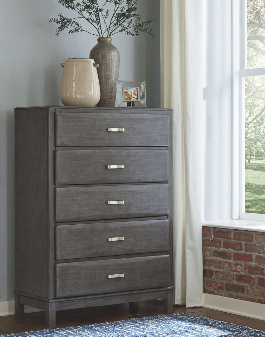 Ashley Furniture Caitbrook - Gray - Five Drawer Chest Chests 4 Ashley Furniture Caitbrook - Gray - Five Drawer Chest Chests