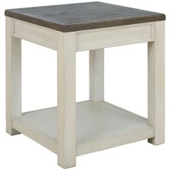 Ashley Furniture Bolanburg - Brown/white - Square End Table