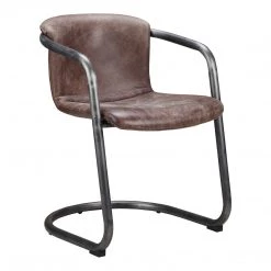 Moe's Home Collection Chairs Freeman Dining Chair Grazed Brown Leather-m2 9 Moe's Home Collection Chairs Freeman Dining Chair Grazed Brown Leather-m2