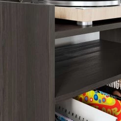 Signature Design By Ashley® Tables Brymont - Dark Gray - Turntable Accent Console