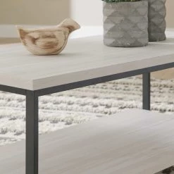 Ashley Furniture Bayflynn - Whitewash - Rectangular Cocktail Table Tables