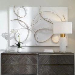 Accessories Uttermost Freehand Modern Metal Wall Panel
