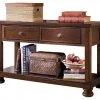 Ashley Furniture Tables Porter - Rustic Brown - Console Sofa Table 1 Ashley Furniture Tables Porter - Rustic Brown - Console Sofa Table