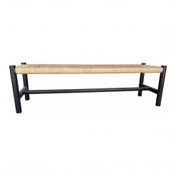 Moe's Home Collection Hawthorn Bench Large Black Benches