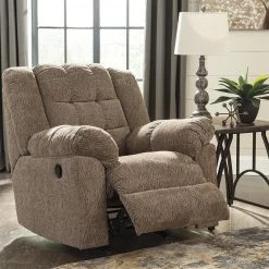 Ashley Furniture Reclining Furniture Workhorse - Cocoa - Rocker Recliner