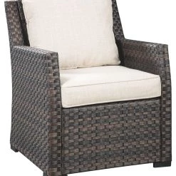 Ashley Furniture Easy - Dark Brown/beige - Lounge Chair W/cushion (1/cn)
