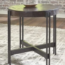 Ashley Furniture Tables Jillenhurst - Dark Brown - Round End Table