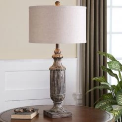Accessories Uttermost Agliano Aged Dark Pecan Lamp