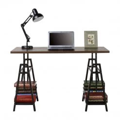 Ashley Furniture Irene - Grayish Best Gunmetal - Adjustable Height Desk