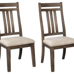Ashley Furniture Wyndahl - Rustic Brown - Dining Uph Side Chair (2/cn) - Slatback Chairs