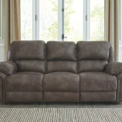 Ashley Furniture Reclining Furniture Trementon - Graphite - Reclining Power Sofa