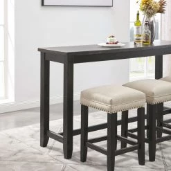 Ashley Furniture Dining Room Sets Anchorville - Dark Brown - Rect Drm Counter Tbl Set(4/cn)