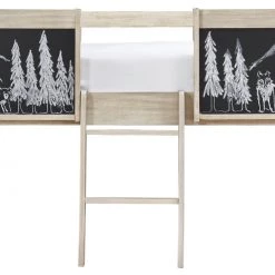 Ashley Furniture Wrenalyn - Brown / Beige - Twin Loft Bed Frame