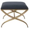 Uttermost Crossing Small Navy Bench Benches