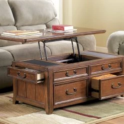 Ashley Furniture Tables Woodboro - Dark Brown - Lift Top Cocktail Table