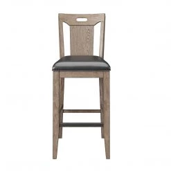 Emerald Home Benton Slat Back Bar Stool Brown / Dark