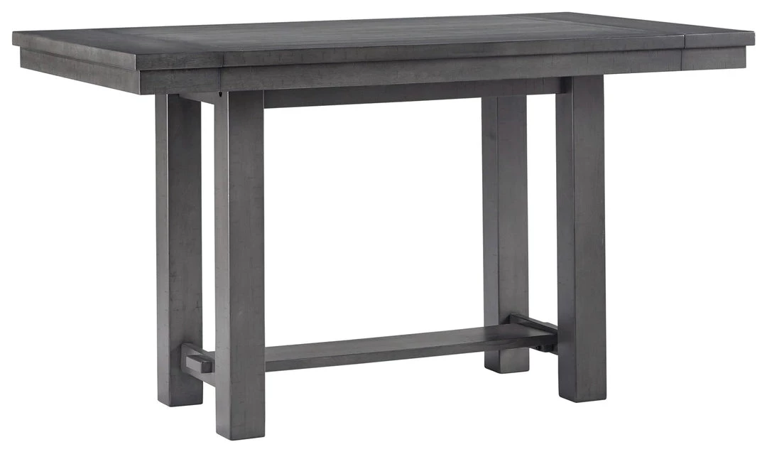 Signature Design By Ashley® Myshanna - Dark Gray - 5 Pc. - Counter Extension Table, 4 Barstools 6 Signature Design By Ashley® Myshanna - Dark Gray - 5 Pc. - Counter Extension Table, 4 Barstools