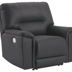 Ashley Furniture Henefer - Midnight - Pwr Recliner/adj Headrest Reclining Furniture